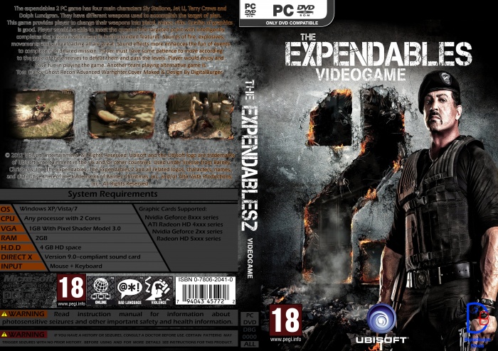 The Expendables 2 box art cover