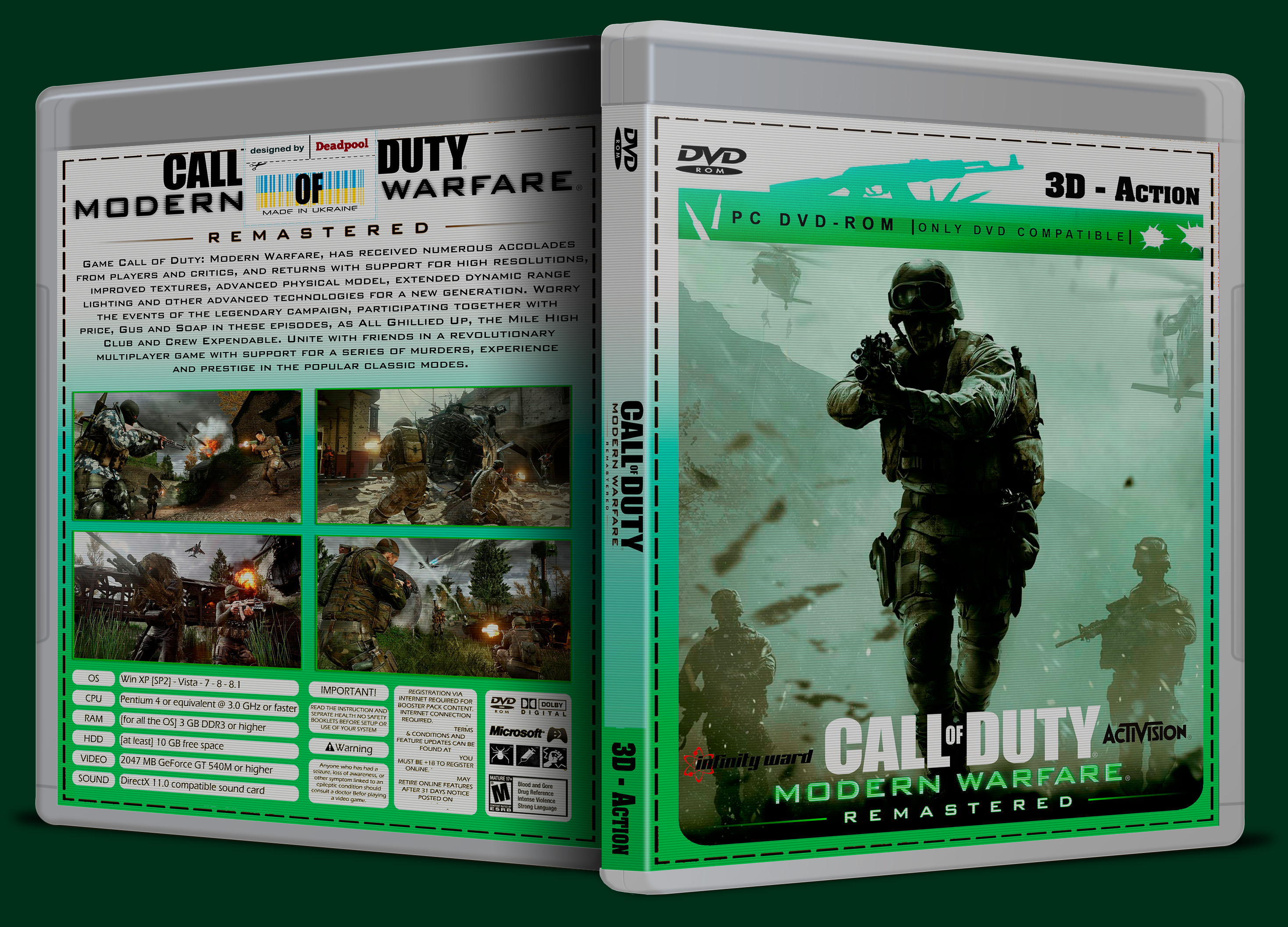 Call of Duty Modern Warfare Remastered box cover