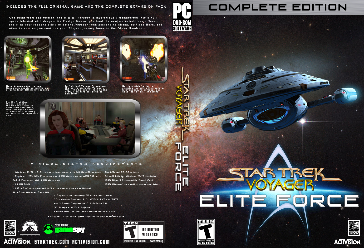 Star Trek Voyager: Elite Force box cover