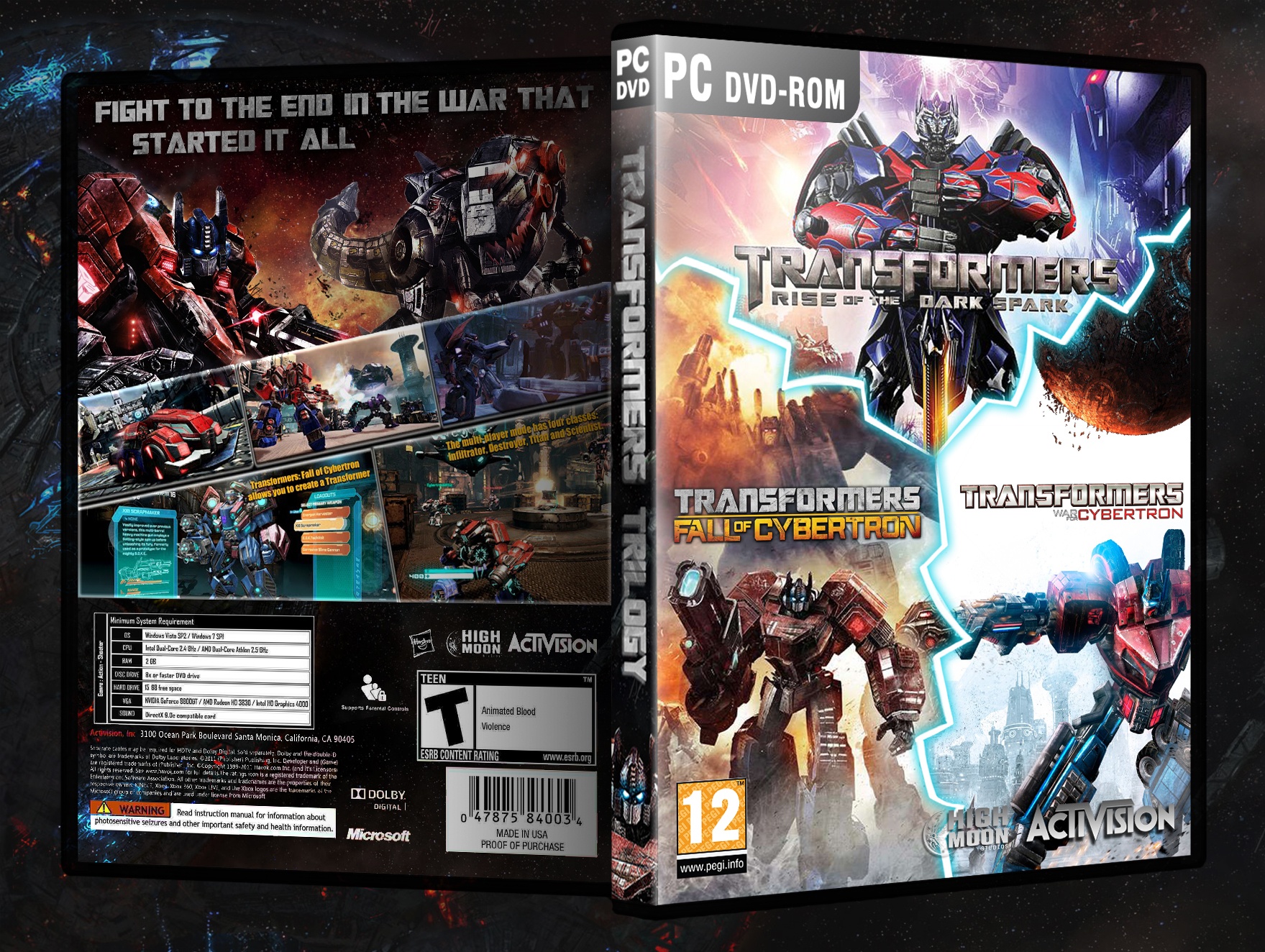 Transformers Trilogy box cover