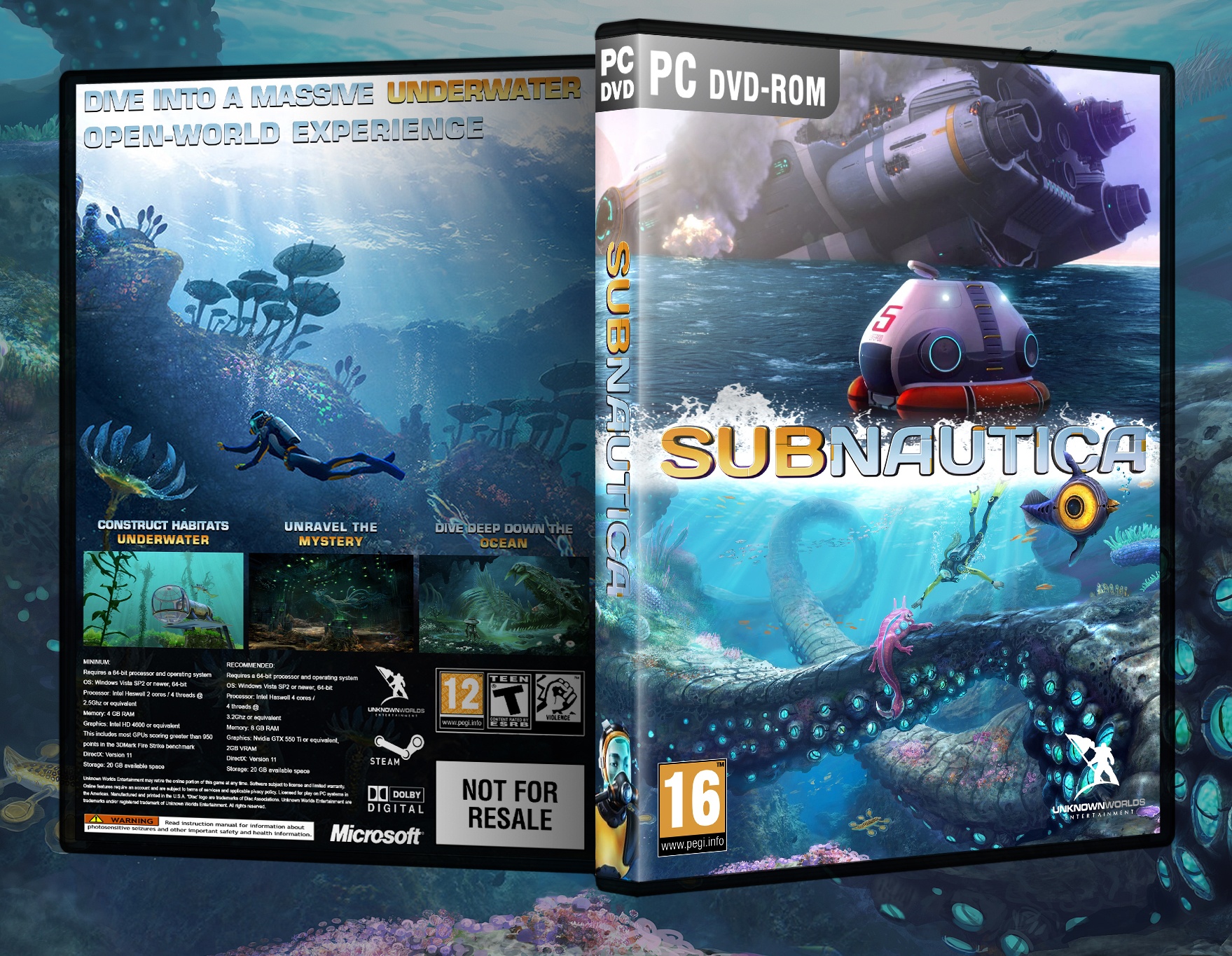 Subnautica box cover