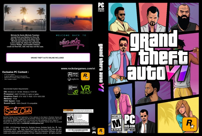 Grand Theft Auto Vi Pc Box Art Cover By Thekittengameryt