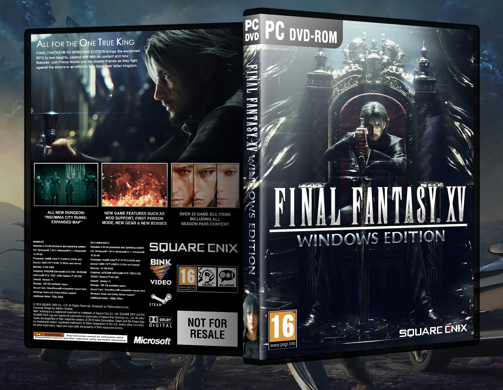 Final Fantasy XV: Windows Edition box cover