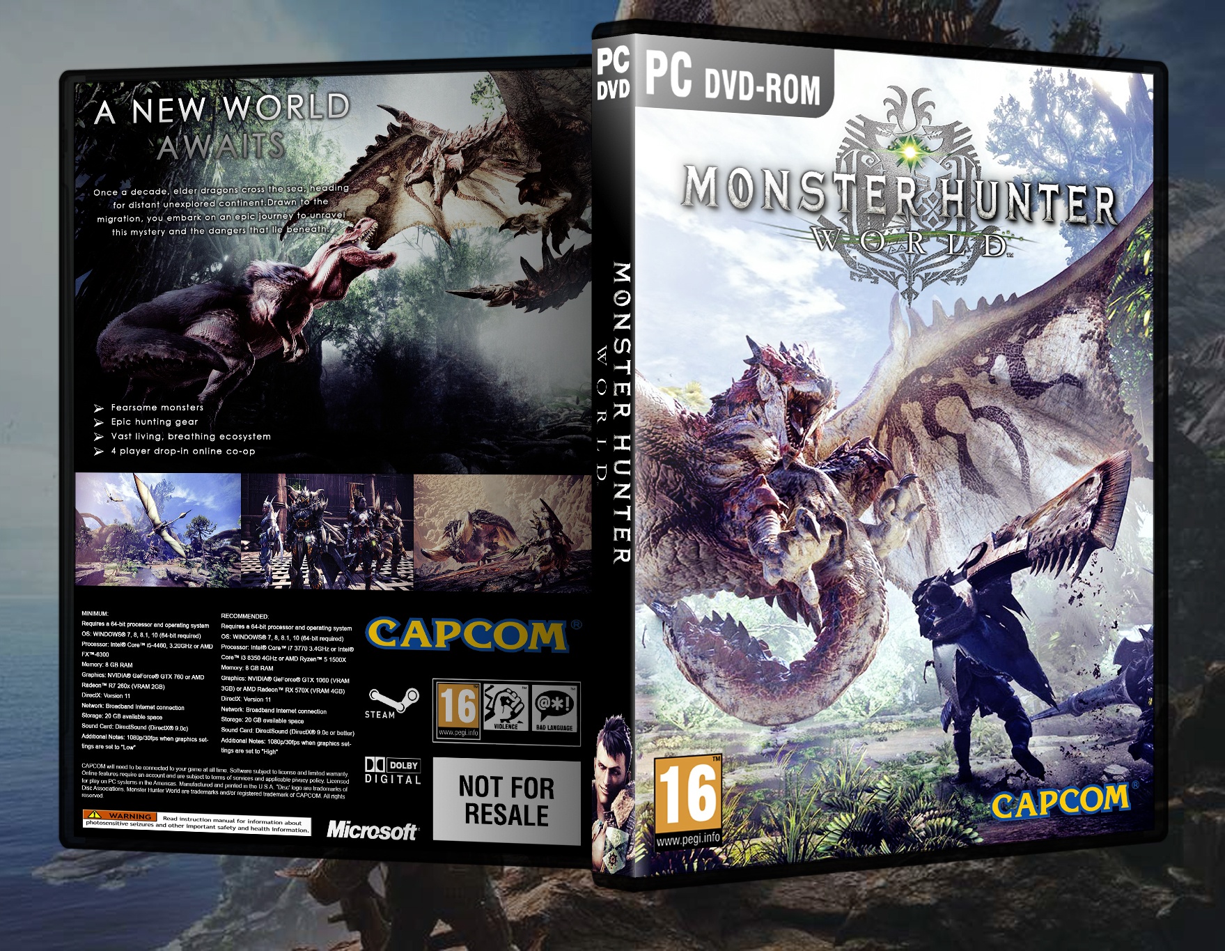 Monster Hunter World box cover