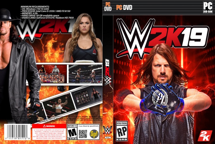 WWE 2K19 box art cover