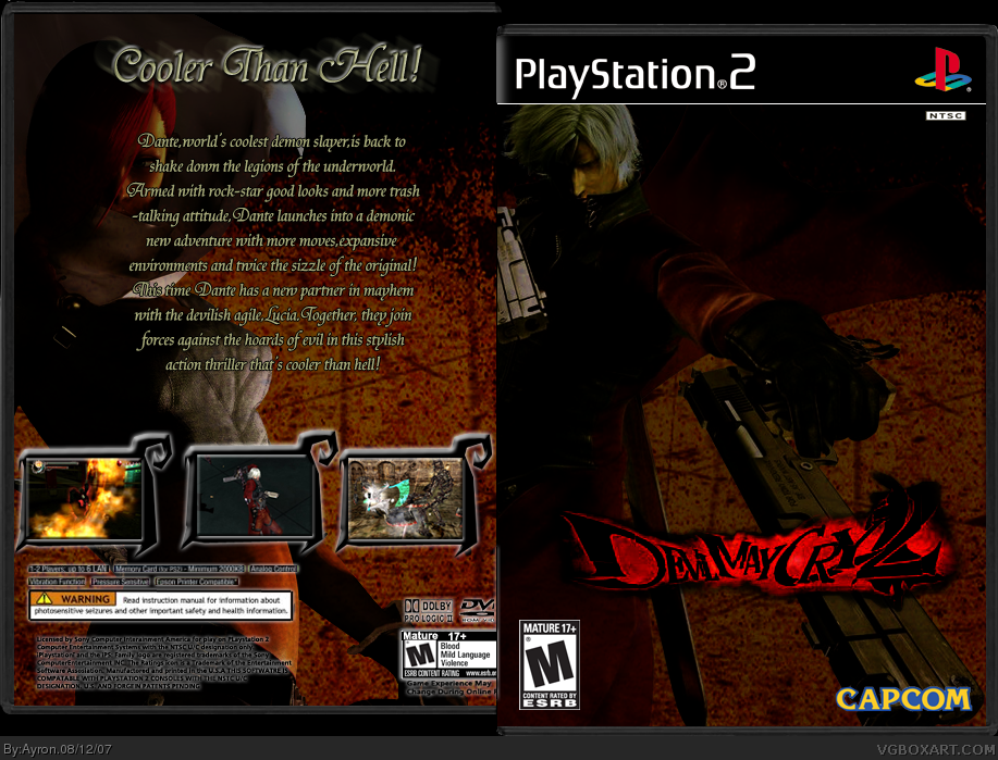 Devil May Cry 2 box cover