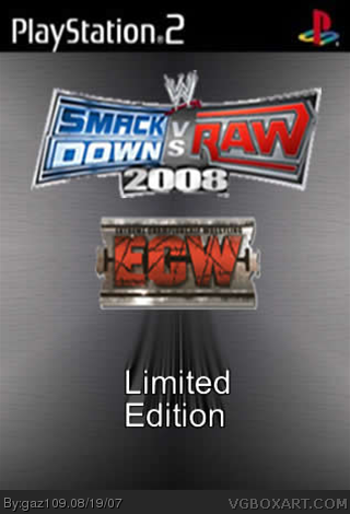 WWE SmackDown vs. Raw 2008 Limited Edition box cover
