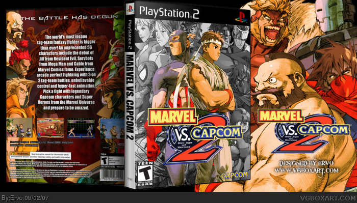 Marvel Vs. Capcom 2 box art cover
