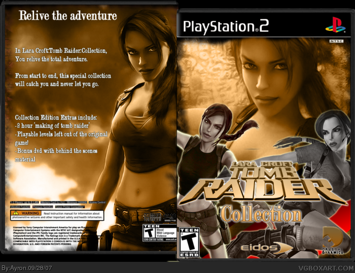 Lara croft:Tomb Raider:Collection box art cover