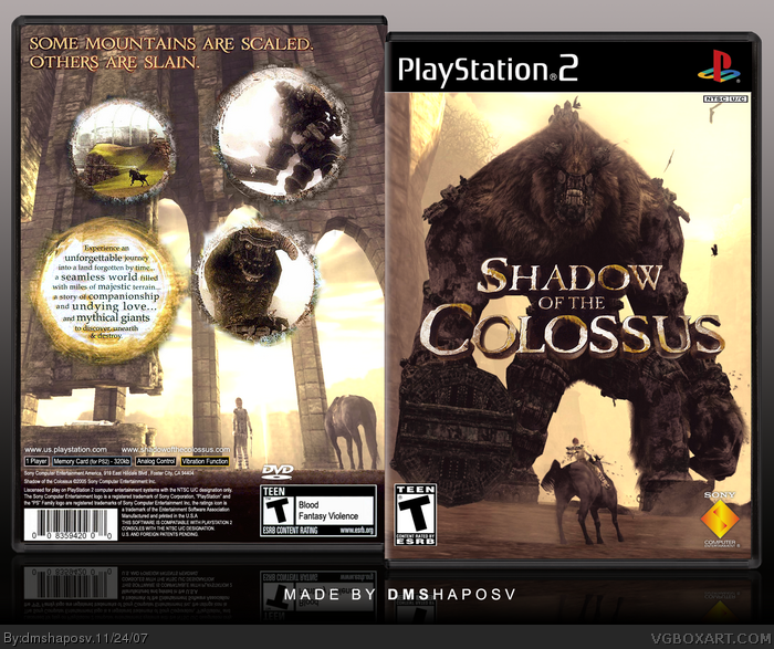 Shadow Of The Colossus Playstation 2 Box Art Cover By Dmshaposv