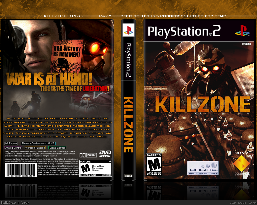 Killzone Poster Playstation Wall Art Video Games Picture 