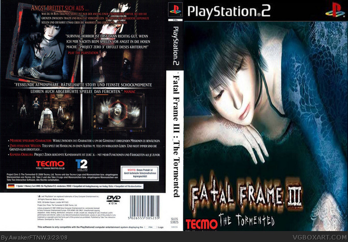 Fatal Frame III : The Tormented box art cover