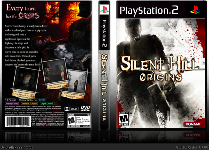 Silent Hill Origins Playstation 2 Box Art Cover By Brettska99