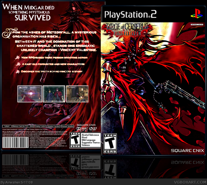Final Fantasy VII: Dirge of Cerberus box art cover