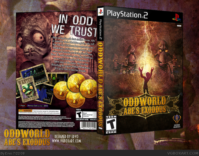PlayStation 2 » Oddworld: Abe's Exoddus Box Cover