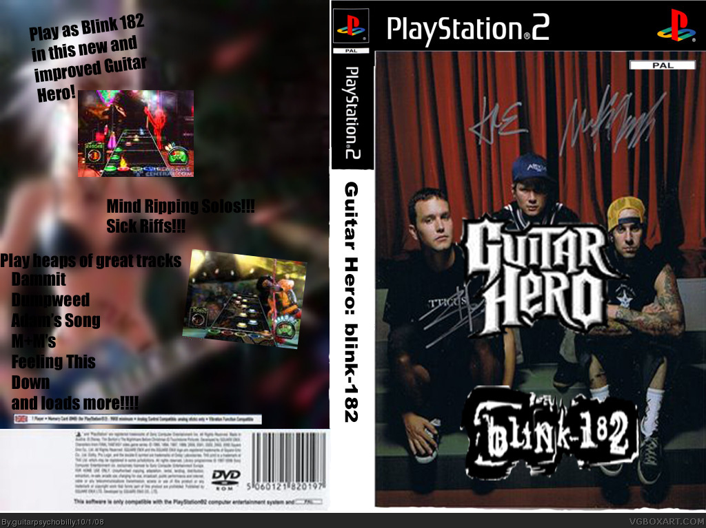 Guitar Hero: blink-182 box cover