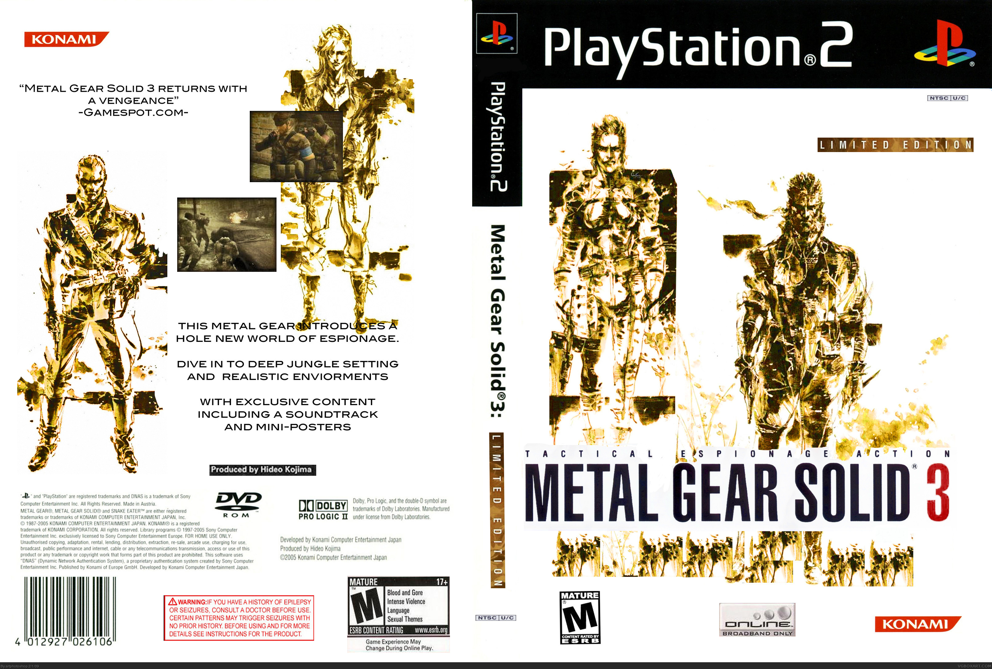 Metal Gear Solid 2: Substance Special Edition box cover