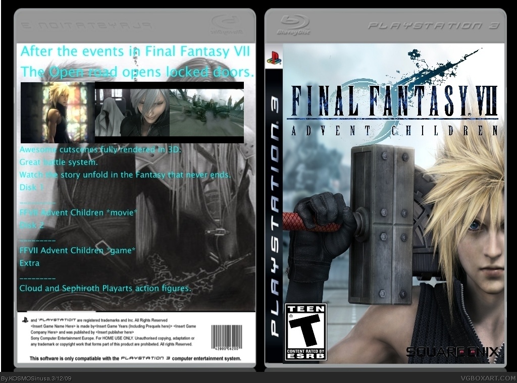 Final Fantasy VII: Advent Children box cover