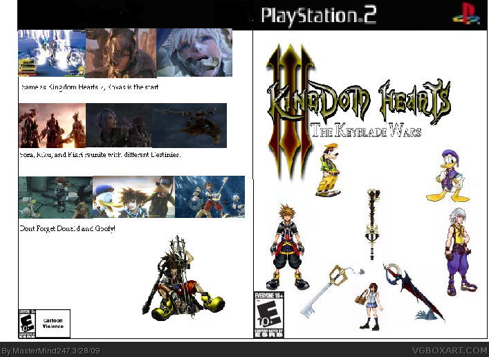 Kingdom Hearts 3 The Keyblade Wars box cover