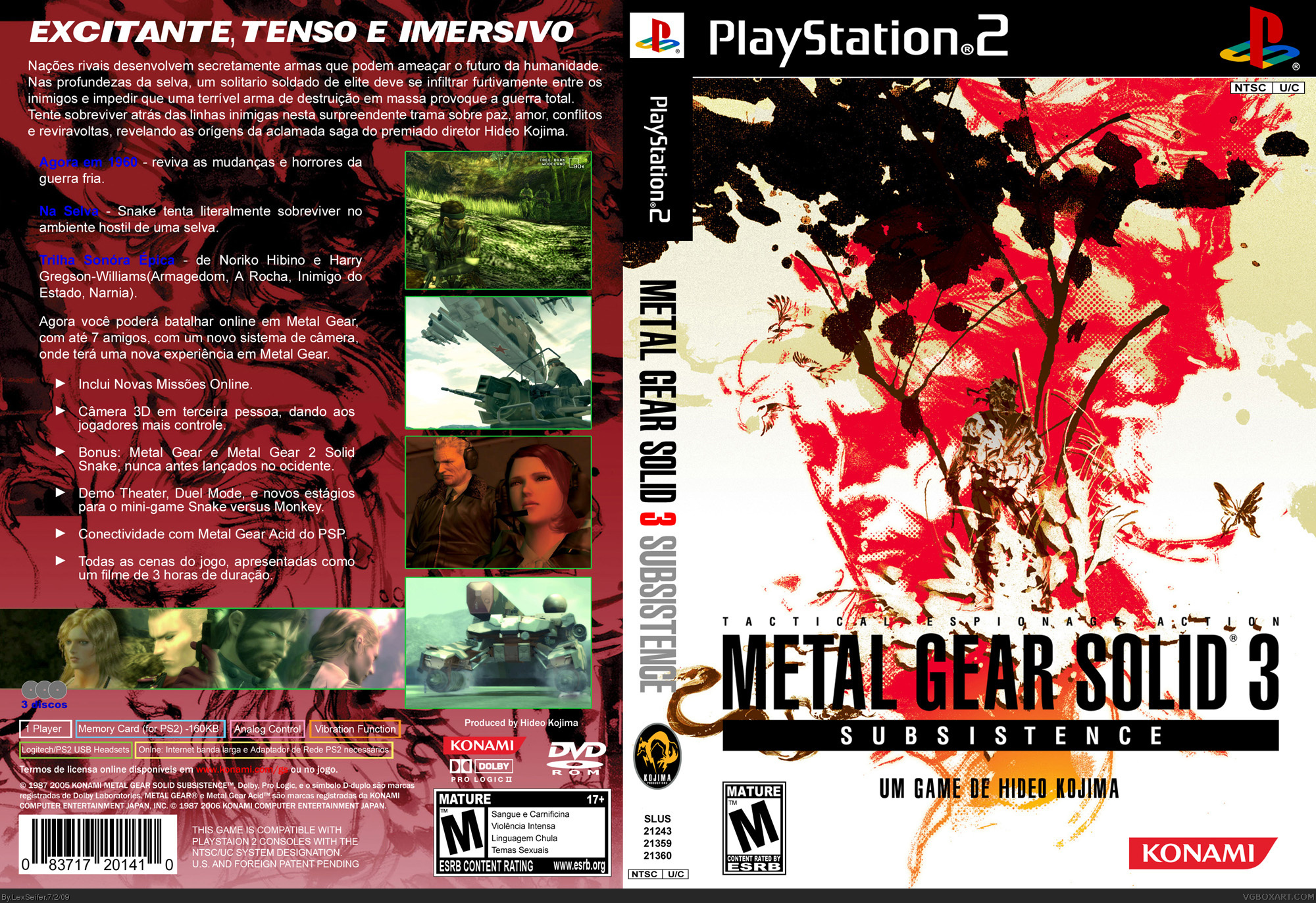 Metal gear solid 3 subsistence cover
