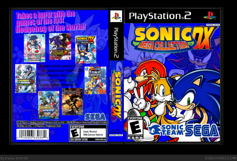 Sonic Mega Collection DX box cover