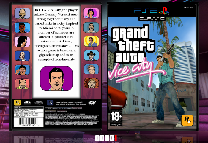 Grand Theft Auto Vice City box art cover