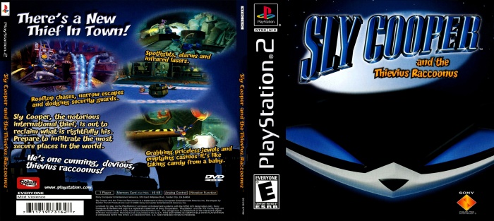Sly Cooper PS1 Case box art cover