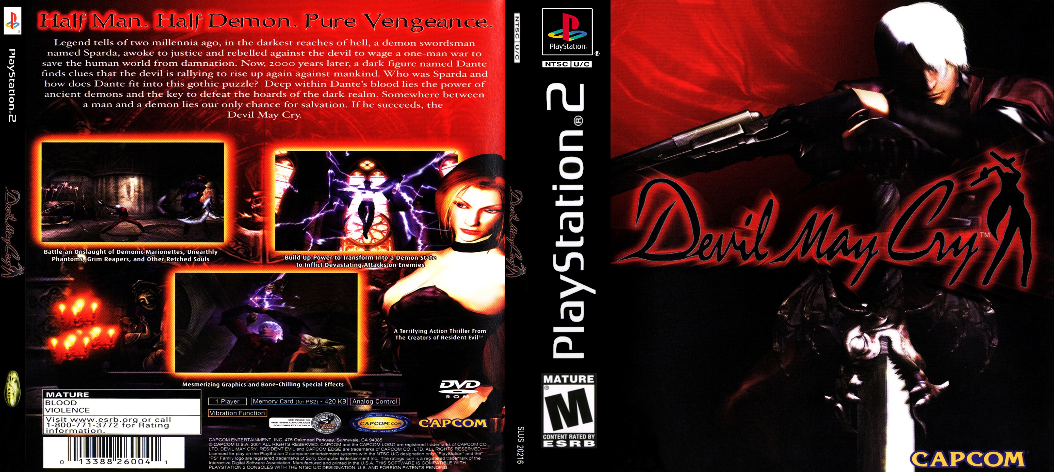 Devil May Cry PS1 Case box cover