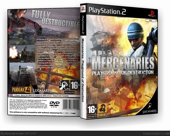 Mercenaries: Playground of Destruction box art cover