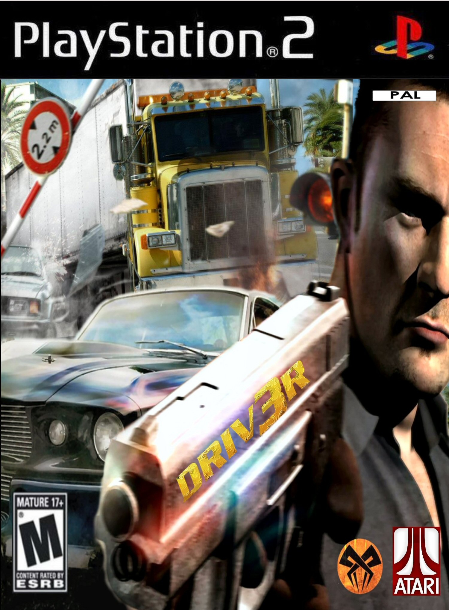 DRIVER 3 PS2 V.01 box cover