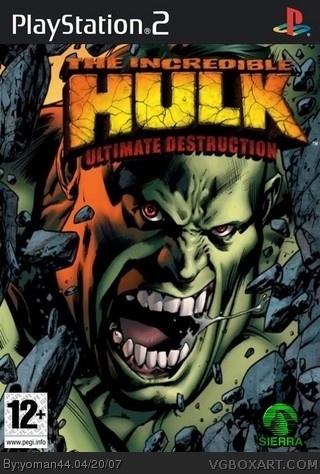 The Incredible Hulk: Ultimate Destruction PlayStation 2 Box Art Cover