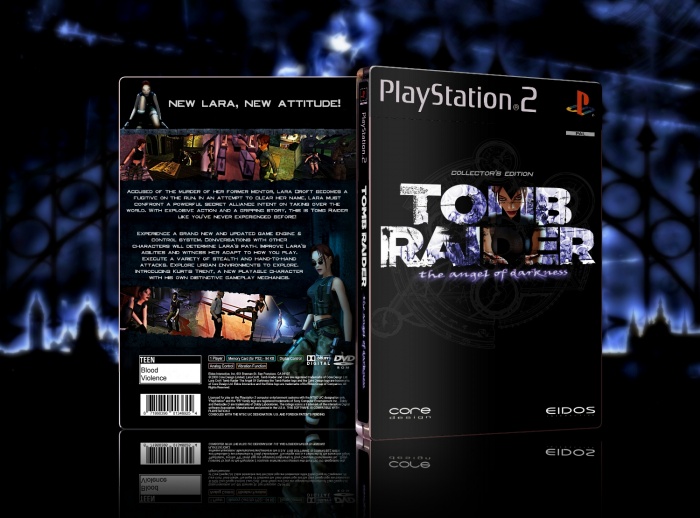 Lara Croft Tomb Raider: The Angel Of Darkness box art cover