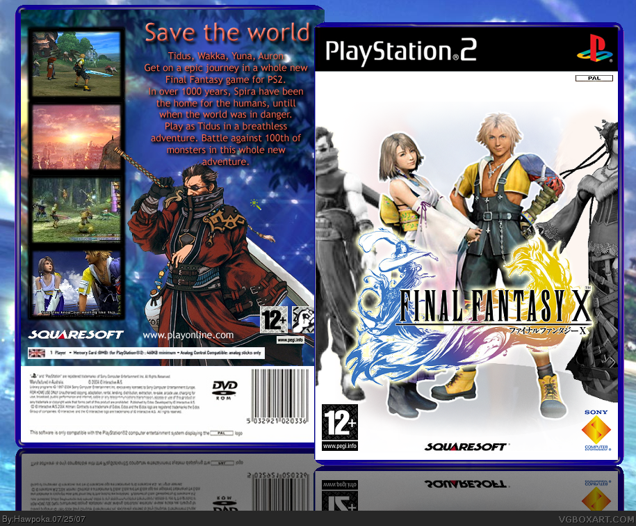 Final Fantasy X box cover