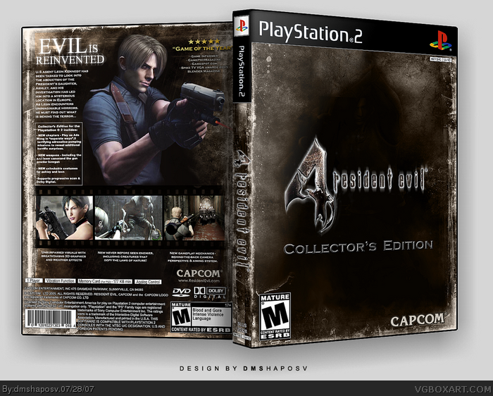 Resident Evil 4 PlayStation 2 Box Art Cover by dmshaposv