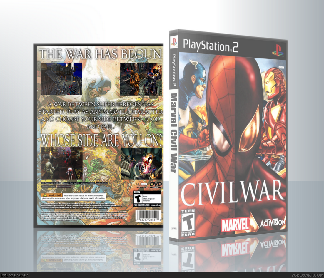 Marvel Civil War box cover