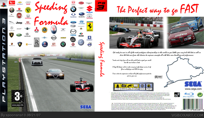Speeding Formula box art cover