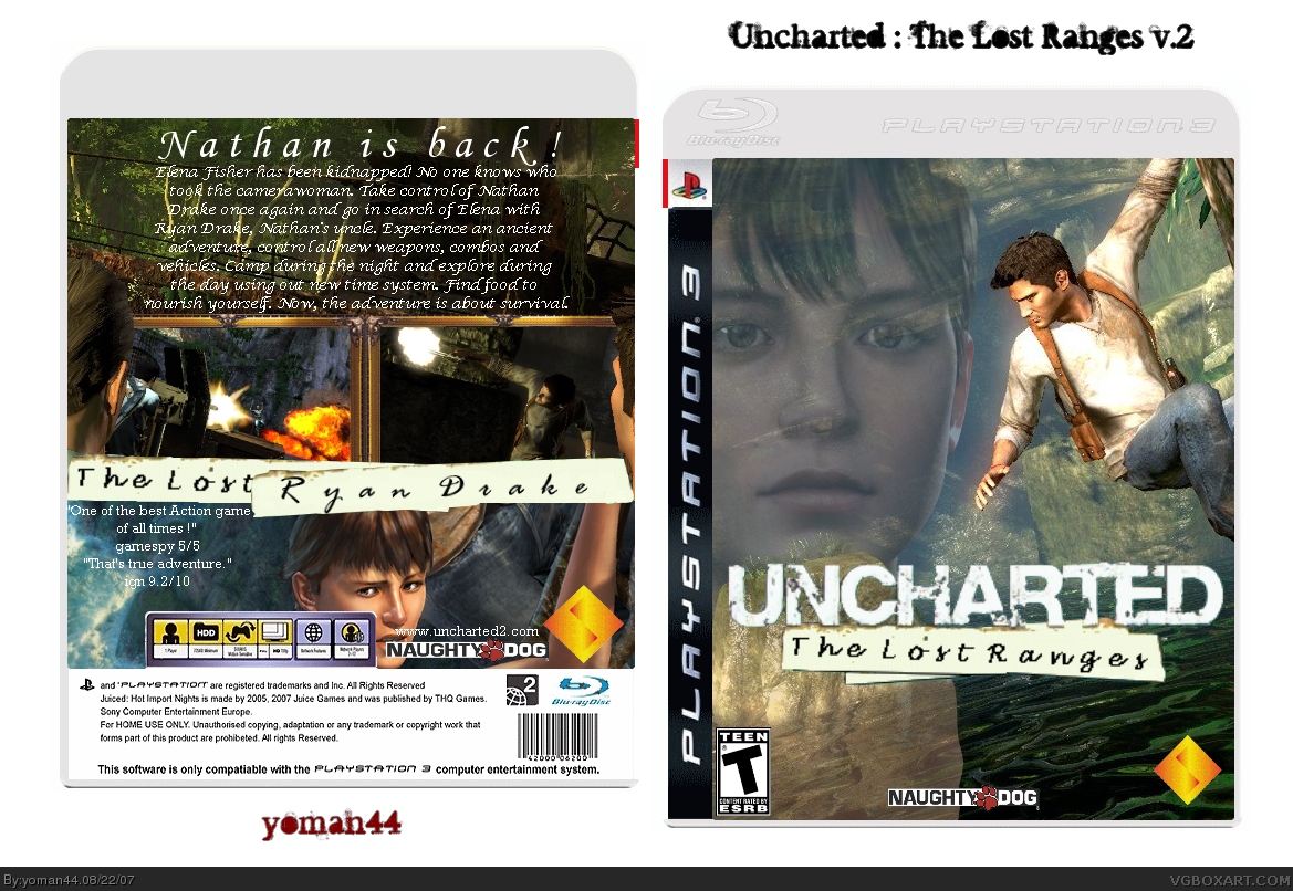 Uncharted : The Lost Ranges box cover