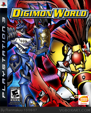 Games  Online on Digimon World Playstation 3 Box Art Cover By Ranmakuu
