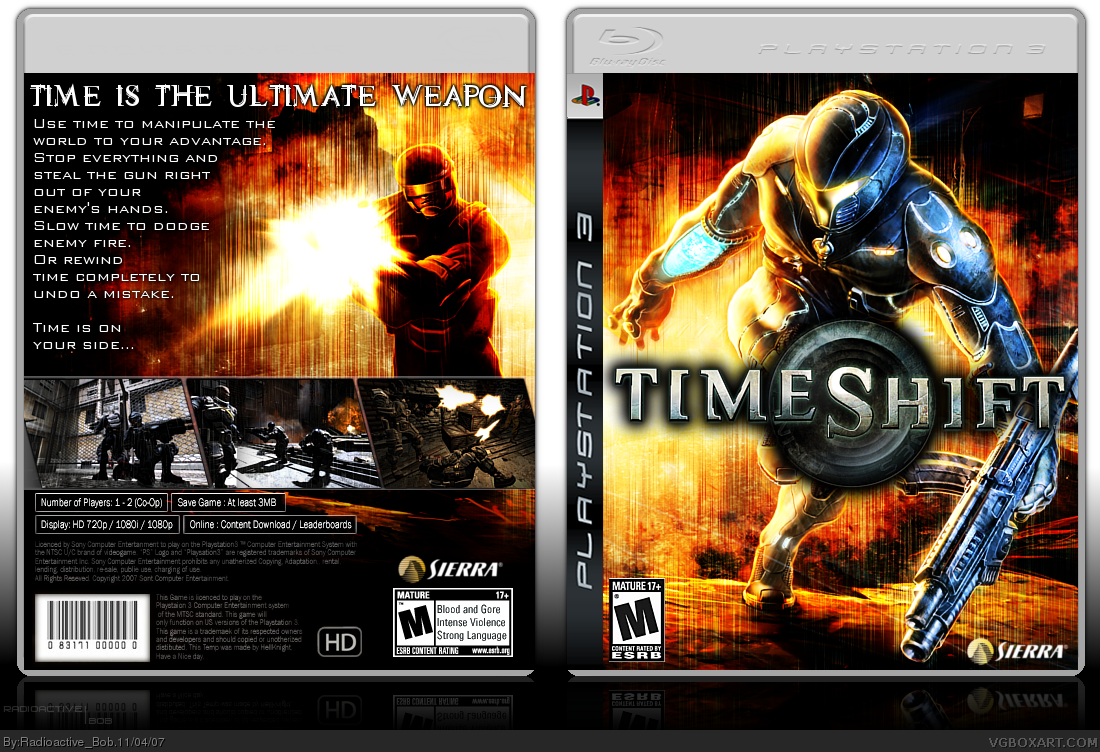 Timeshift box cover