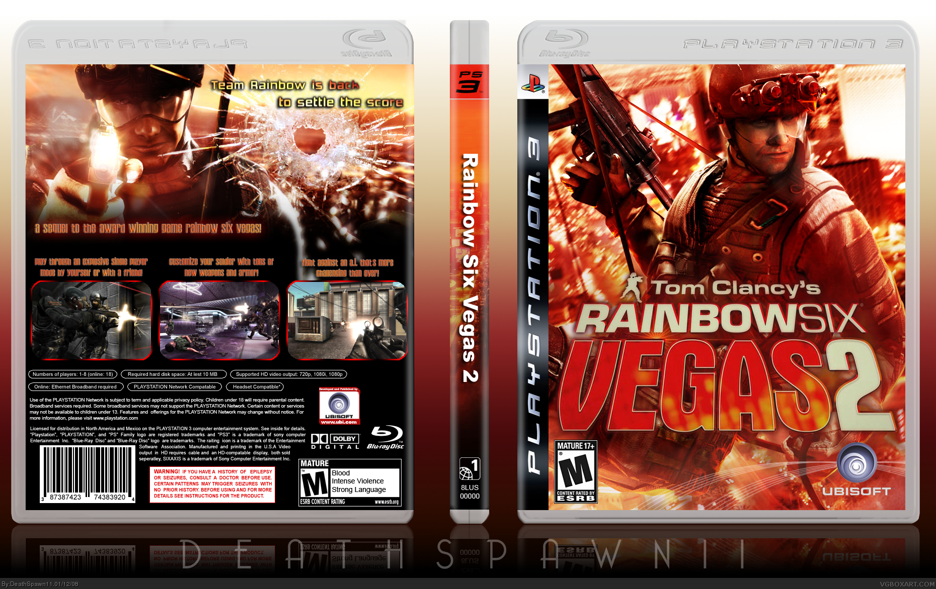 Tom Clancy's Rainbow Six Vegas 2 box cover