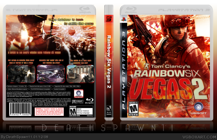 Tom Clancy's Rainbow Six Vegas 2 box art cover