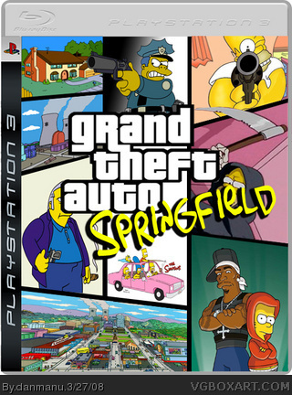 Grand Theft Auto Springfield box cover
