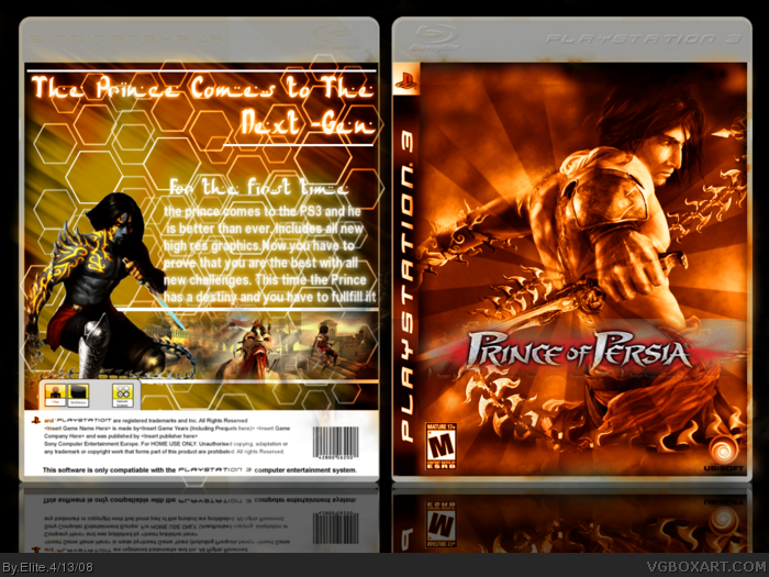 Prince of Persia box art cover