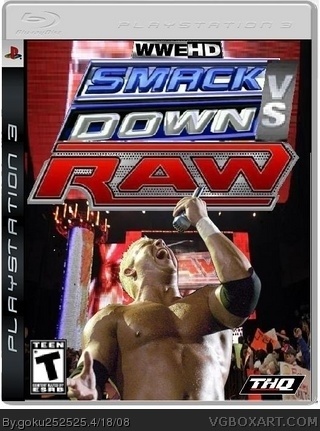 WWE HD Smackdown vs Raw box cover