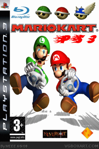 PlayStation 3 » Mario Kart PS3 Box Cover
