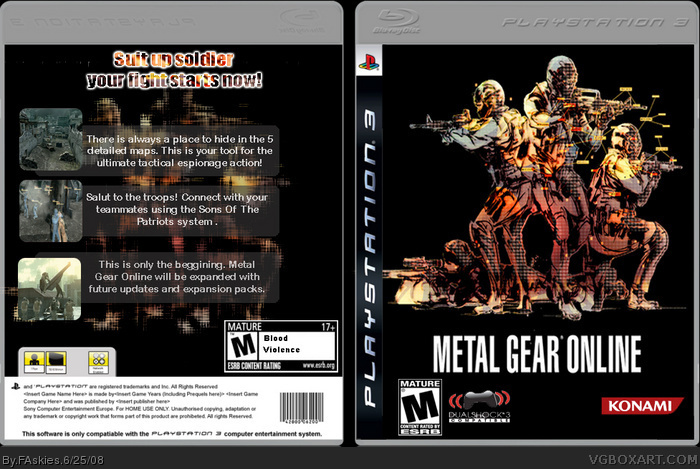 Metal Gear Online box art cover
