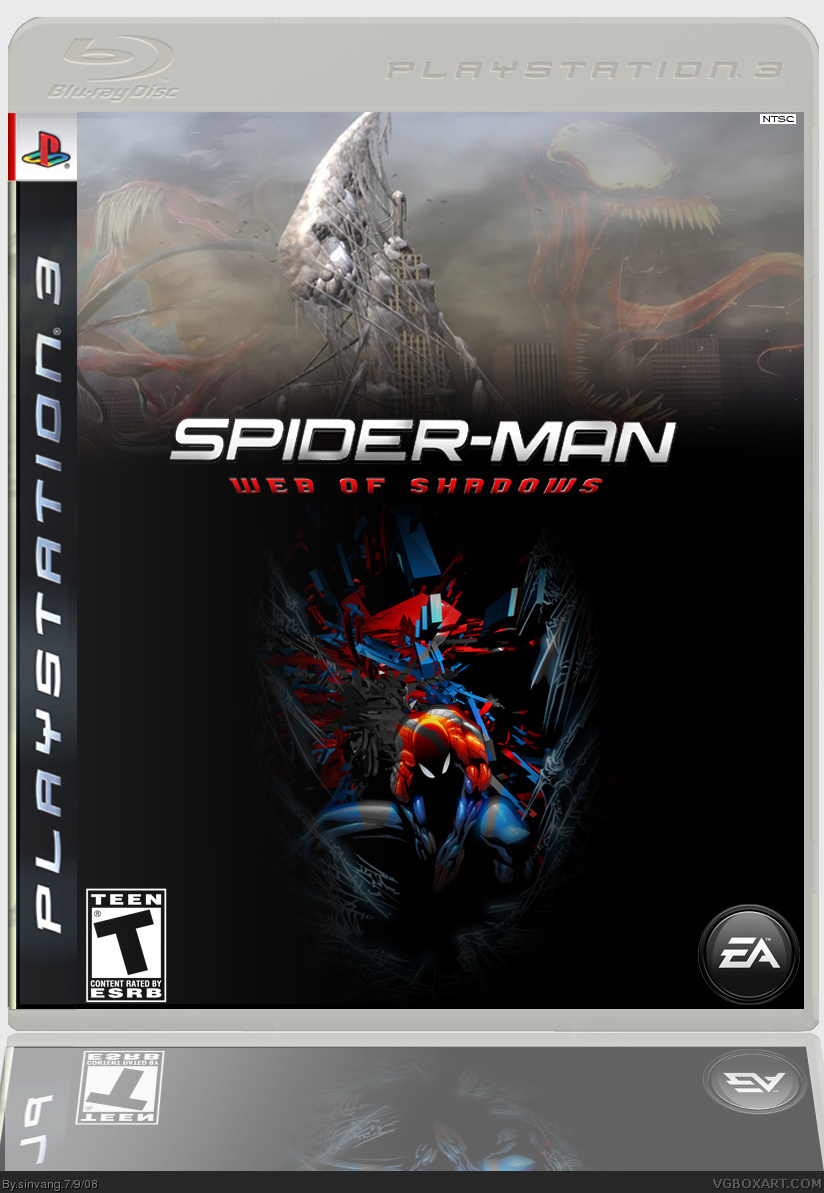 Spider-man Web of Shadows box cover