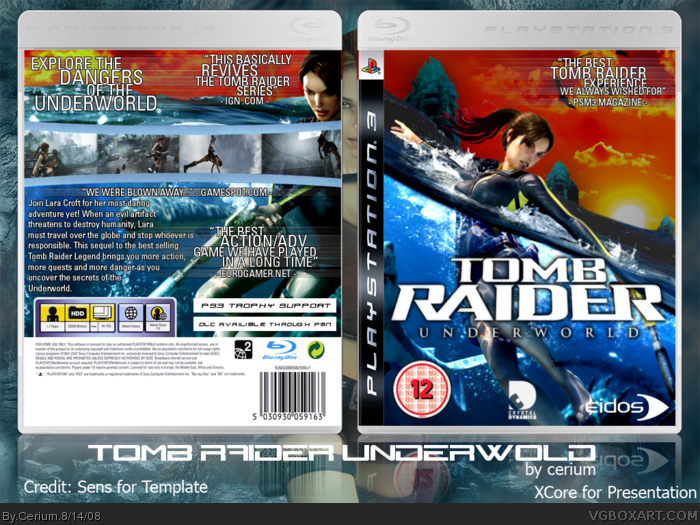 Tomb Raider: Underworld Box Cover Comments