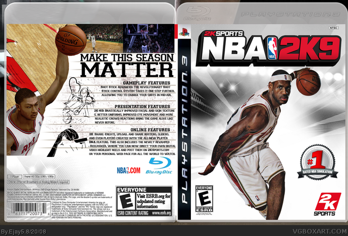 PlayStation 3 » NBA 2K9 Box Cover