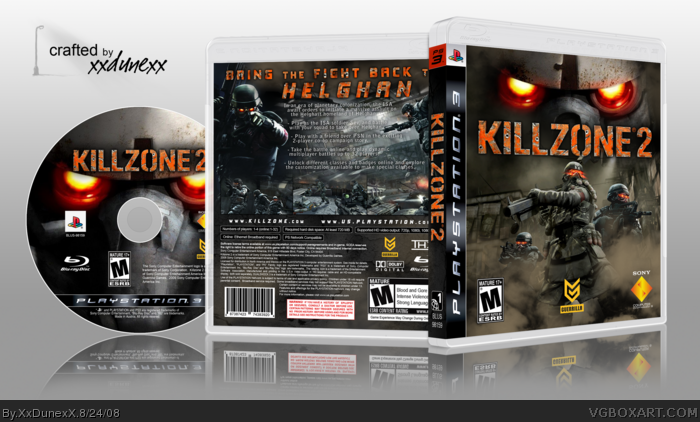 Killzone 2 box art cover